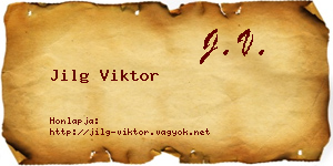 Jilg Viktor névjegykártya